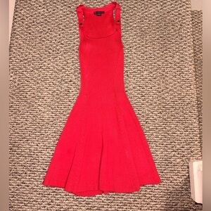 Armani Exchange Strapless Red Dress